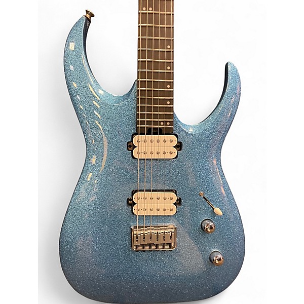 Used Jackson Pro Plus Series Misha Mansoor Signature Juggernaut HT6 Sparkle Blue  Solid Body Electric Guitar