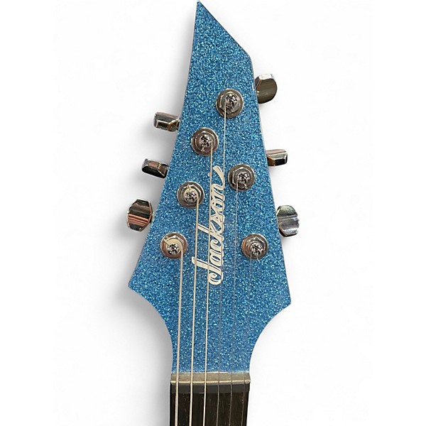Used Jackson Pro Plus Series Misha Mansoor Signature Juggernaut HT6 Sparkle Blue  Solid Body Electric Guitar