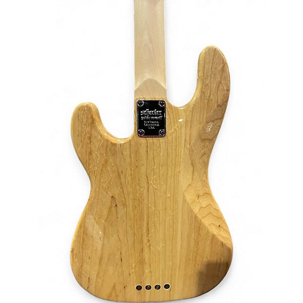 Used Schecter Guitar Research JUSTIN BECK V Natural Electric Bass Guitar