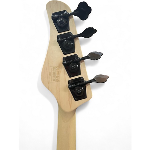 Used Schecter Guitar Research JUSTIN BECK V Natural Electric Bass Guitar