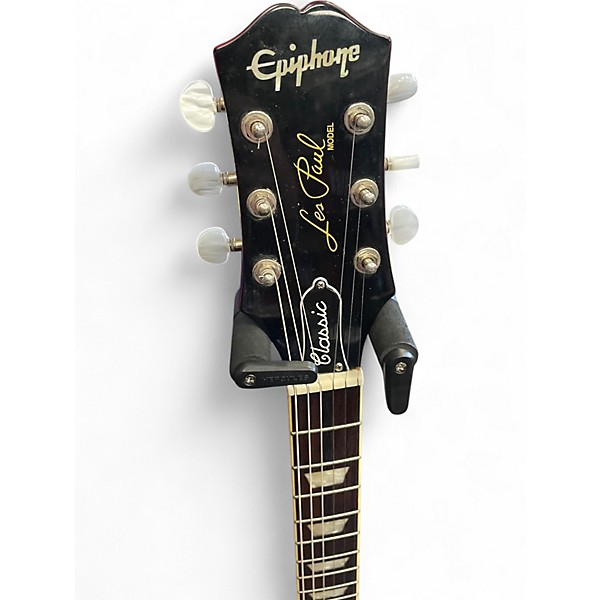 Used 2020 Epiphone Les Paul Classic 2 Color Sunburst Solid Body Electric Guitar