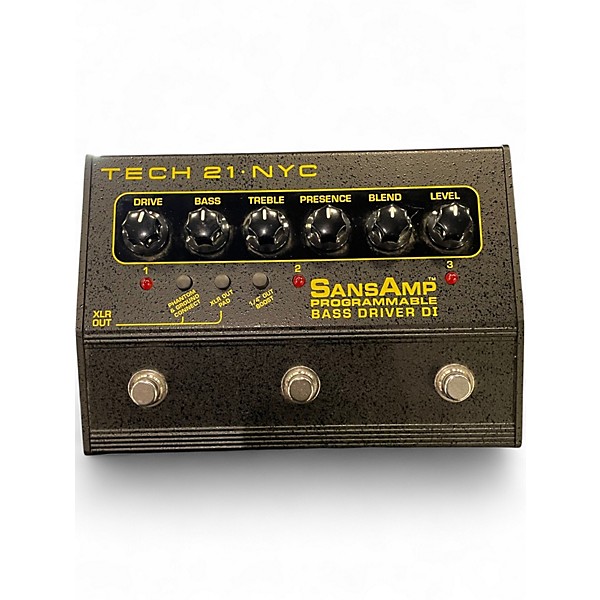 Used Tech 21 Sansamp PBDR Bass Driver DI Bass Effect Pedal
