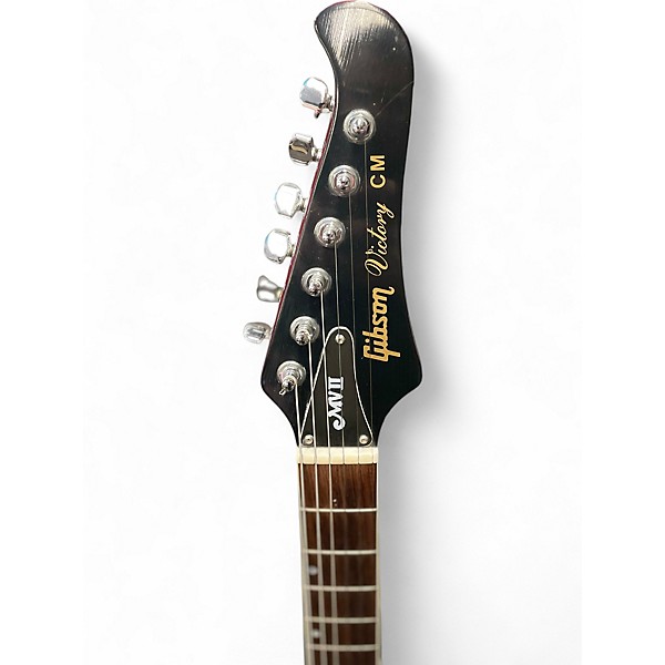 Vintage 1981 Gibson Victory CM MVII Red Solid Body Electric Guitar