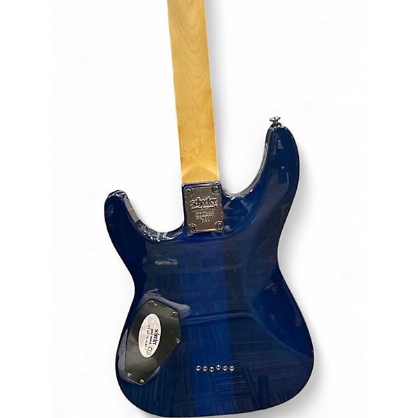 Used Schecter Guitar Research Omen Extreme 6 Blue Solid Body Electric Guitar