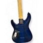 Used Schecter Guitar Research Omen Extreme 6 Blue Solid Body Electric Guitar