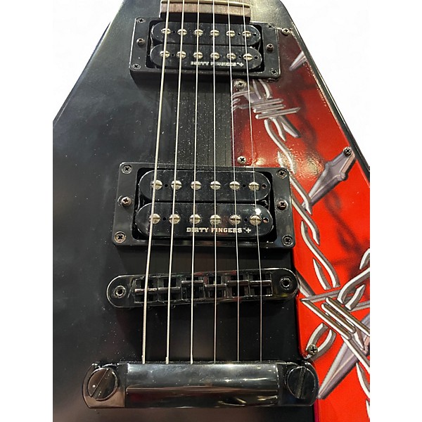 Used Gibson FLYING V B2 BLACK Solid Body Electric Guitar