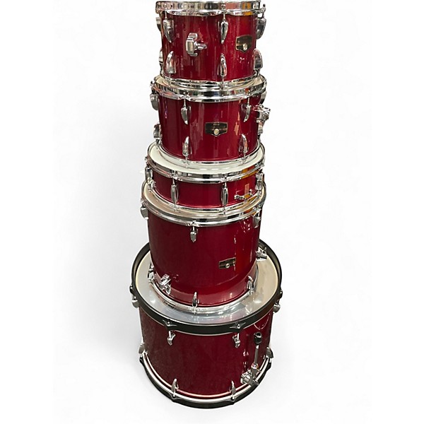 Used TAMA 5 Piece Imperialstar Candy Apple Red Drum Kit