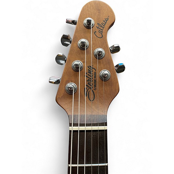 Used Sterling by Music Man CUTLESS GT50 Gunmetal Gray Solid Body Electric Guitar