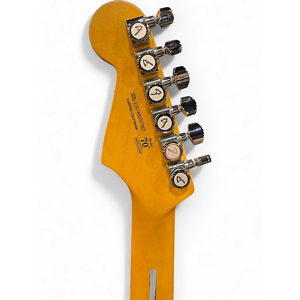 Used Fender American Ultra Stratocaster Blue Solid Body Electric Guitar