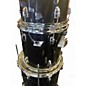 Vintage 1980s Ludwig 4 Piece rockers Black Drum Kit