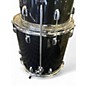 Vintage 1980s Ludwig 4 Piece rockers Black Drum Kit