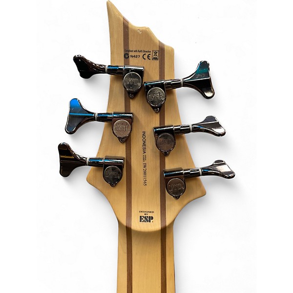 Used ESP LTD B206SM 6 String Spalted Maple Electric Bass Guitar