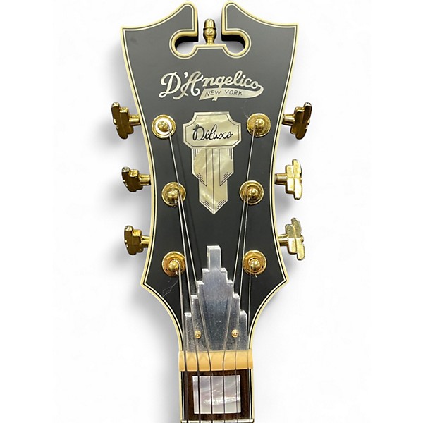 Used D'Angelico DLX-175 Matte Charcoal Hollow Body Electric Guitar