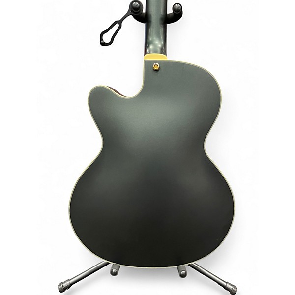 Used D'Angelico DLX-175 Matte Charcoal Hollow Body Electric Guitar