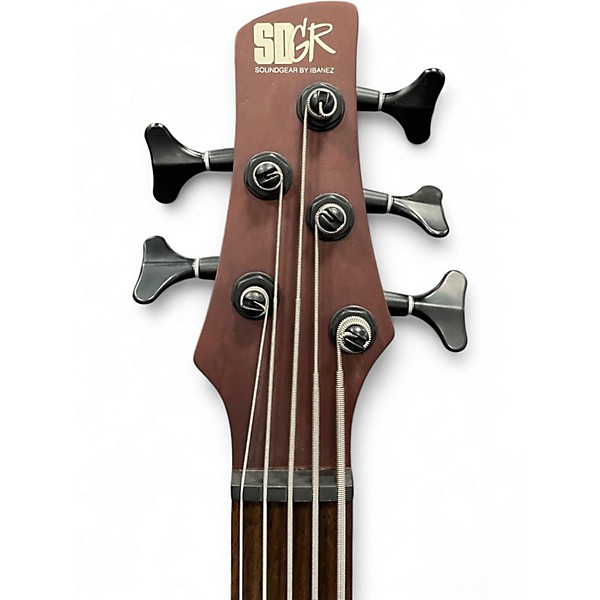 Used Ibanez SR505EL 5 String Left Handed Walnut Electric Bass Guitar