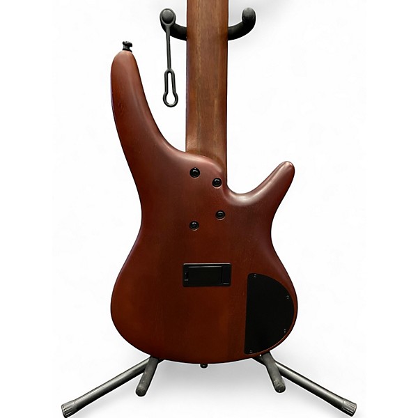 Used Ibanez SR505EL 5 String Left Handed Walnut Electric Bass Guitar