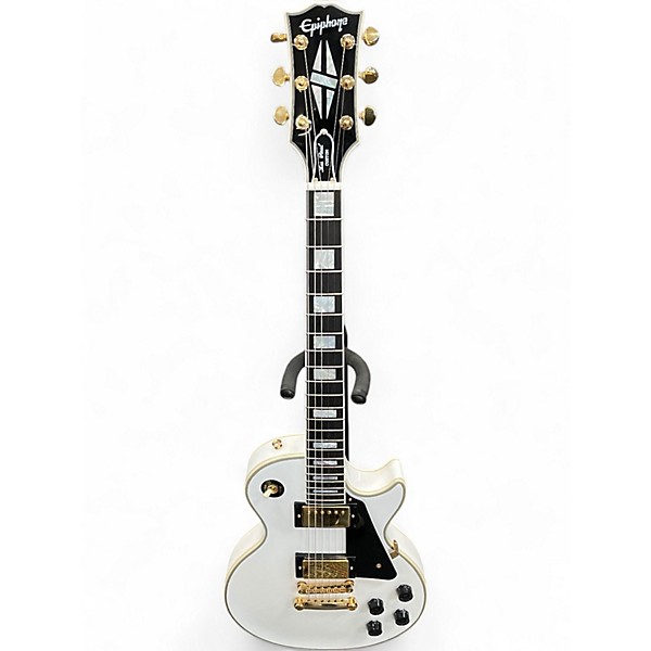 Used Epiphone INSPIRED BY GIBSON LES PAUL CUSTOM WHITE Solid Body Electric Guitar
