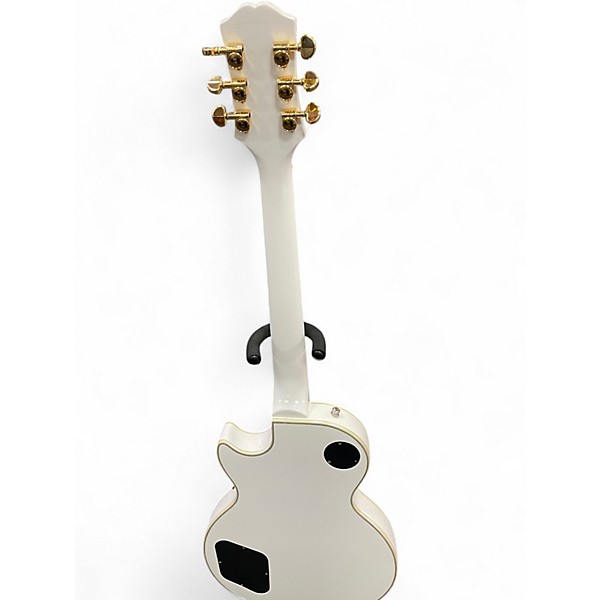 Used Epiphone Les Paul Custom White Solid Body Electric Guitar