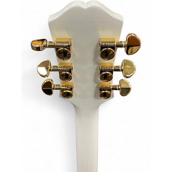 Used Epiphone Les Paul Custom White Solid Body Electric Guitar