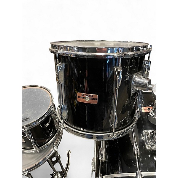 Used Yamaha 5 Piece Recording Custom Black Drum Kit