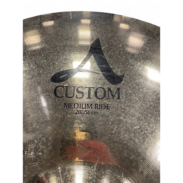 Used Zildjian 20in A Custom Medium Ride Cymbal