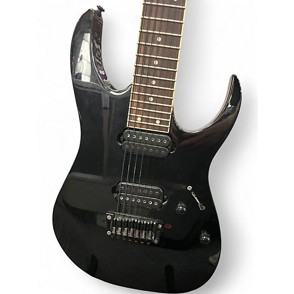 Used Ibanez RG7321 7 String Black Solid Body Electric Guitar