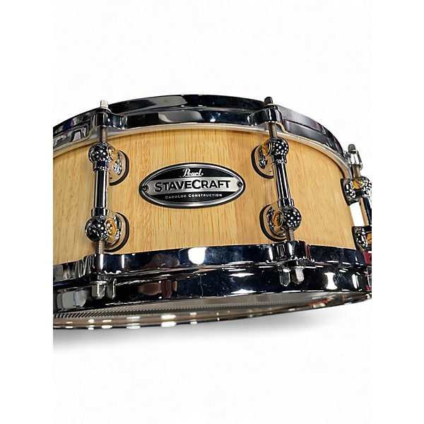 Used Pearl 14.25in stavecraft Natural Drum