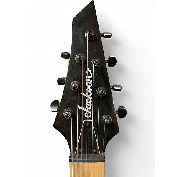 Used Jackson JS22-7 Dinky 7 String Black Solid Body Electric Guitar