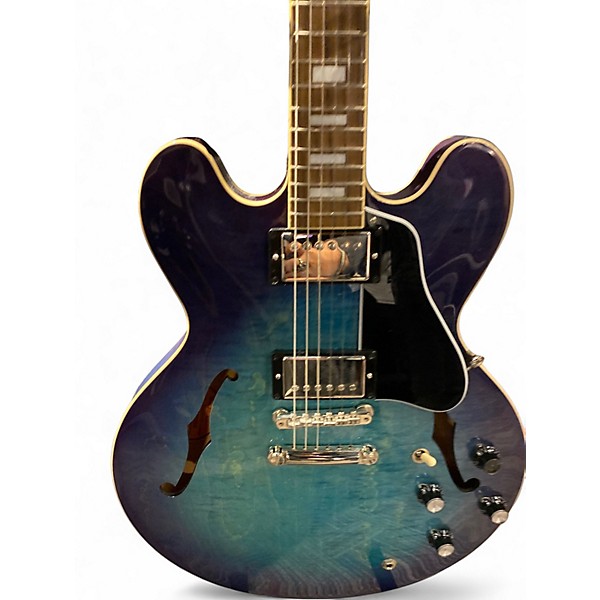 Used Gibson ES335 Figured Blueberry Hollow Body Electric Guitar