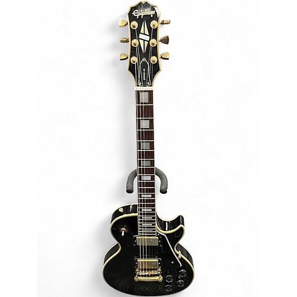 Used Epiphone Les Paul Custom black Solid Body Electric Guitar