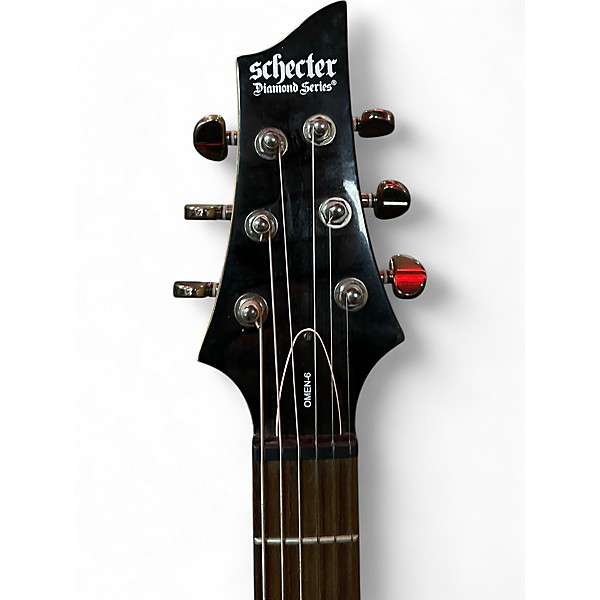 Used Schecter Guitar Research Omen 6 Black Solid Body Electric Guitar