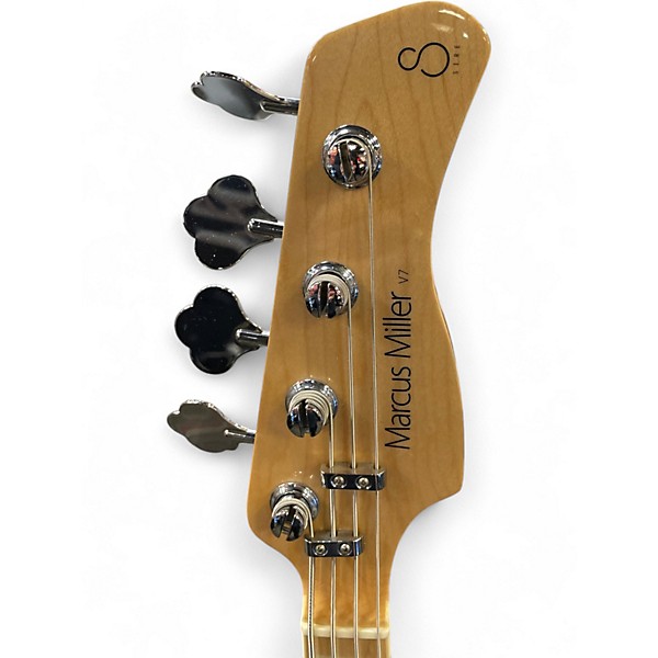 Used Sire Marcus Miller V7 Swamp Ash 5 String RED SPARKLE Electric Bass Guitar