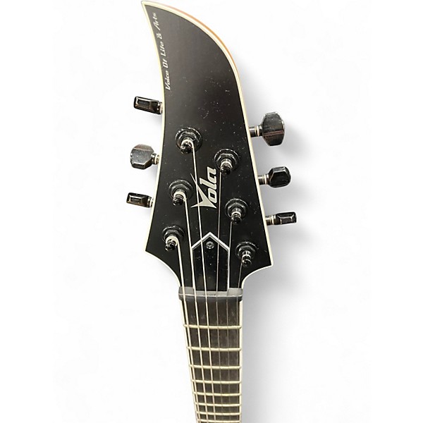 Used Vola Blaze X Black with White Grain Solid Body Electric Guitar