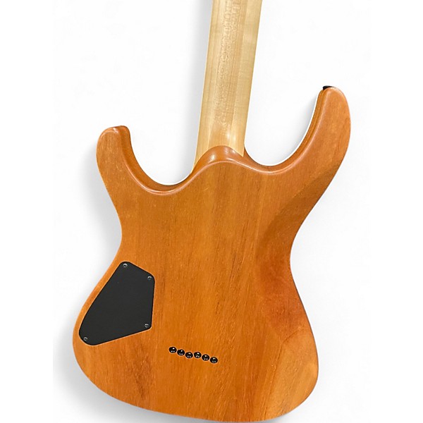 Used Vola Blaze X Black with White Grain Solid Body Electric Guitar