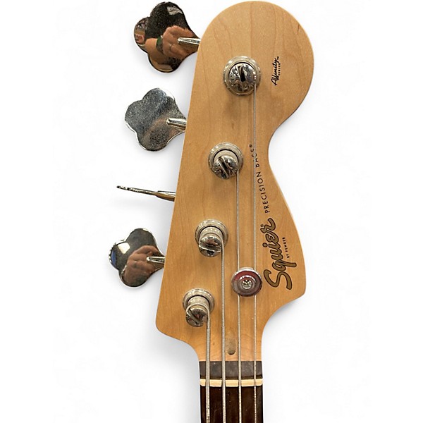 Used Squier Precision Bass Hot Rod Red Electric Bass Guitar