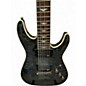 Used Schecter Guitar Research OMEN EXTREME 7 TRANSPARENT BLACK Solid Body Electric Guitar