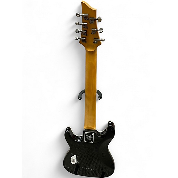 Used Schecter Guitar Research OMEN EXTREME 7 TRANSPARENT BLACK Solid Body Electric Guitar