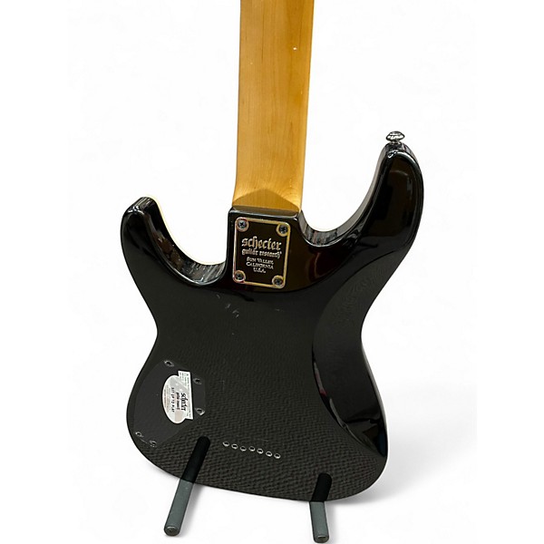 Used Schecter Guitar Research OMEN EXTREME 7 TRANSPARENT BLACK Solid Body Electric Guitar