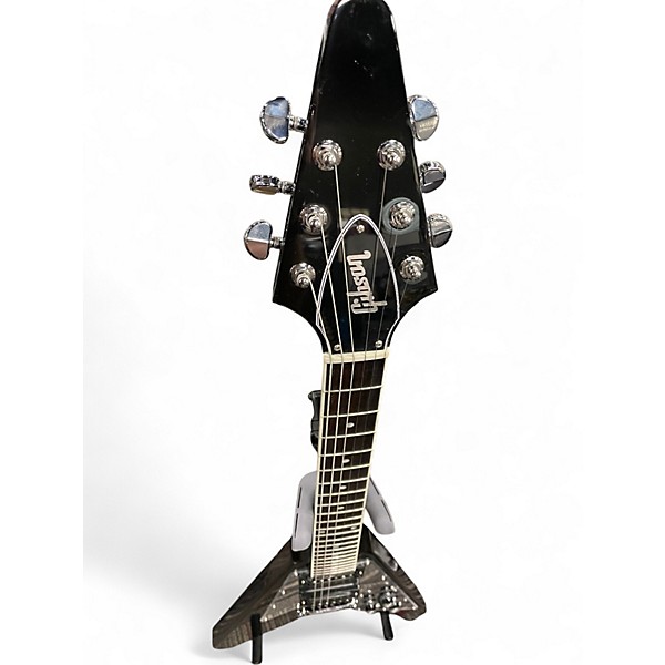 Used Gibson '70s Flying V Mirror Black Solid Body Electric Guitar