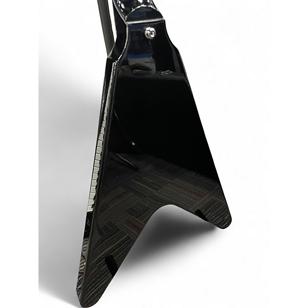 Used Gibson '70s Flying V Mirror Black Solid Body Electric Guitar