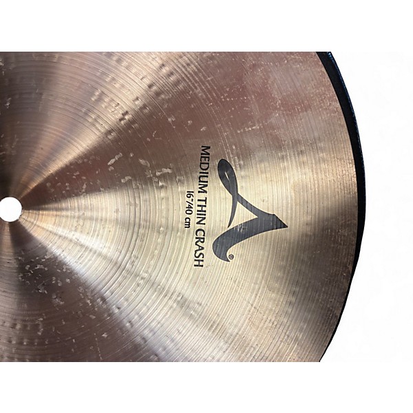 Used Zildjian 16in A Series Medium Thin Crash Cymbal