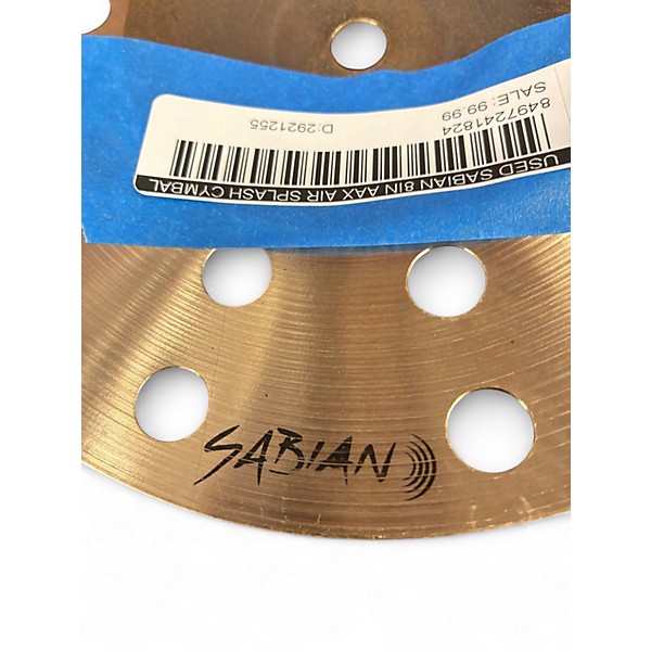 Used SABIAN 8in AAX Air Splash Cymbal
