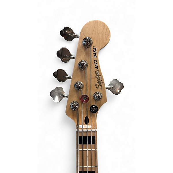 Used Squier Affinity Series Active Jazz Bass V Black Metallic Electric Bass Guitar