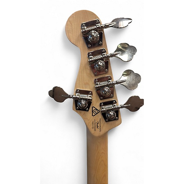 Used Squier Affinity Series Active Jazz Bass V Black Metallic Electric Bass Guitar