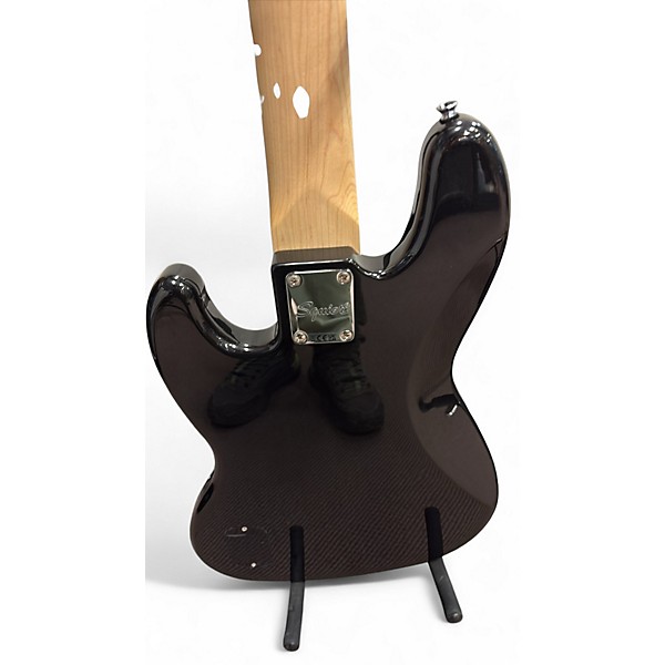 Used Squier Affinity Series Active Jazz Bass V Black Metallic Electric Bass Guitar