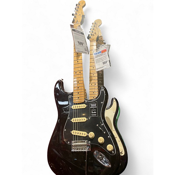 Used Fender SPECIAL EDITION PLAYER STRAT Black Solid Body Electric Guitar