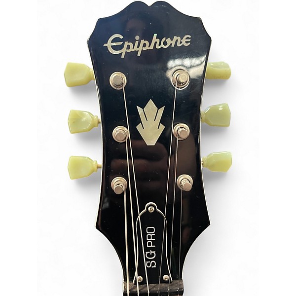 Used Epiphone SG Pro White Solid Body Electric Guitar