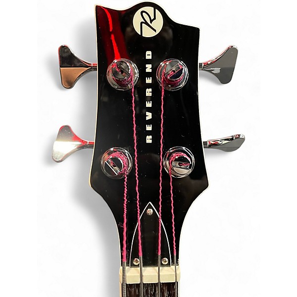 Used Reverend Dub King Black Electric Bass Guitar