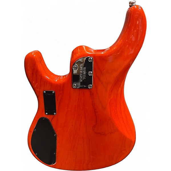 Used Ernie Ball Music Man Sterling HH Trans Orange Electric Bass Guitar