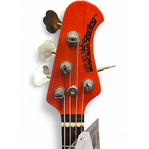 Used Ernie Ball Music Man Sterling HH Trans Orange Electric Bass Guitar